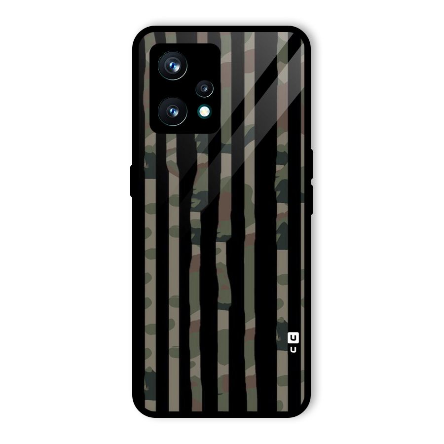 Army Stripes Glass Back Case for Realme 9 Pro Plus 5G
