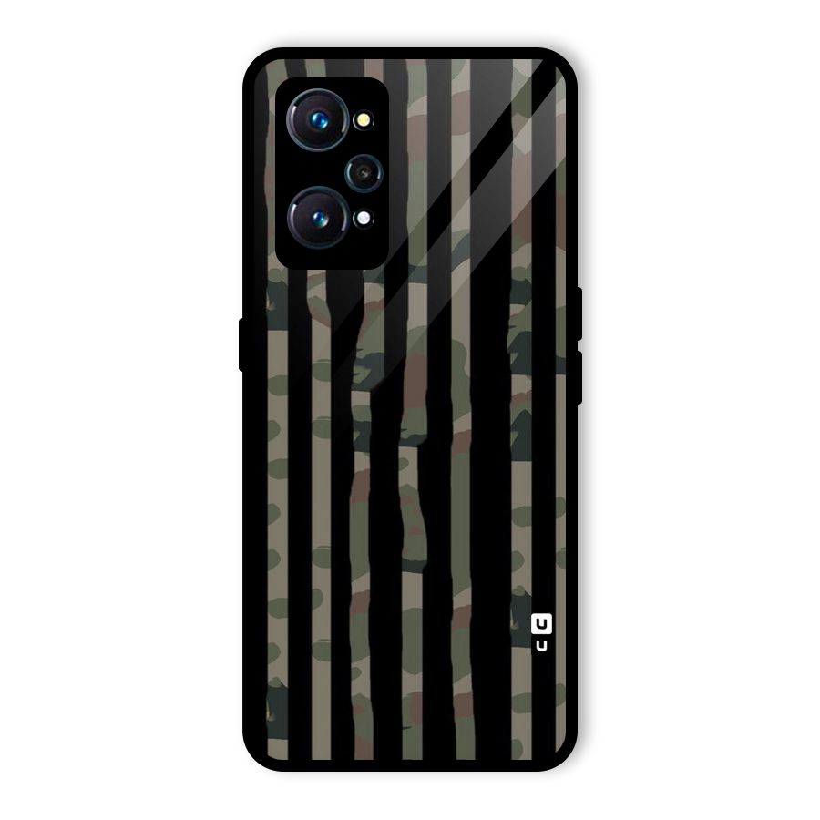 Army Stripes Glass Back Case for Realme GT 2