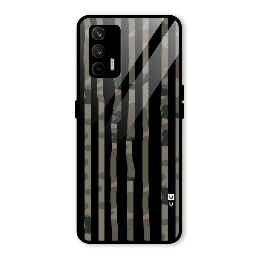 Army Stripes Glass Back Case for Realme GT 5G