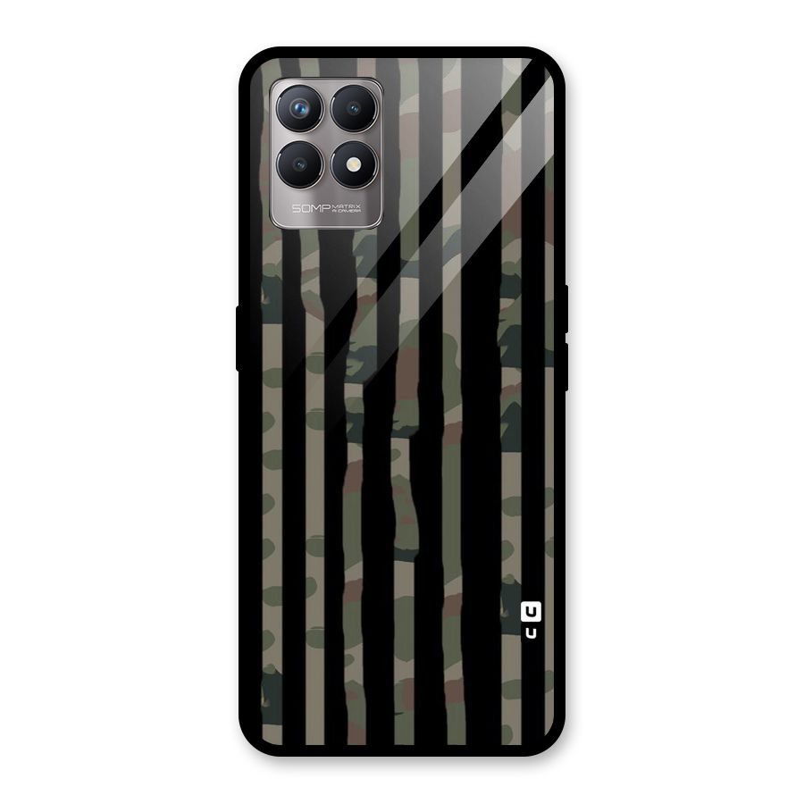 Army Stripes Glass Back Case for Realme Narzo 50