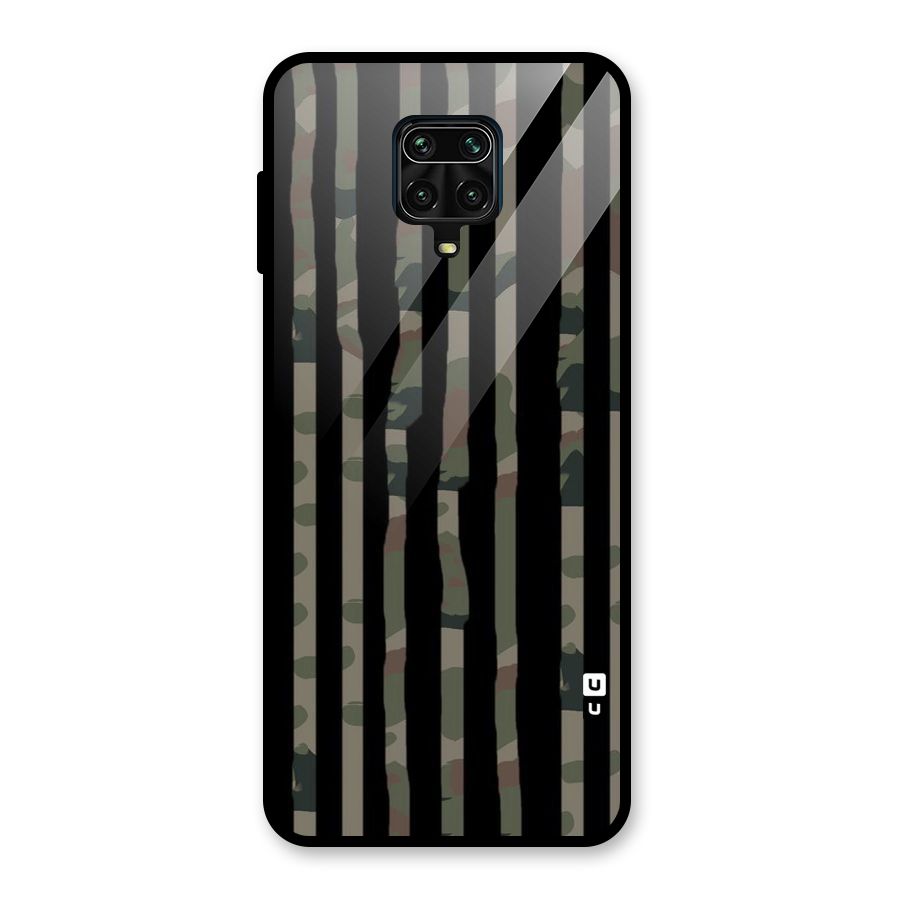 Army Stripes Glass Back Case for Redmi Note 10 Lite