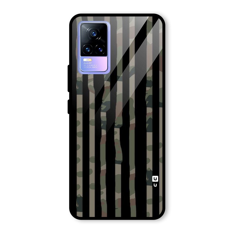 Army Stripes Glass Back Case for Vivo Y73