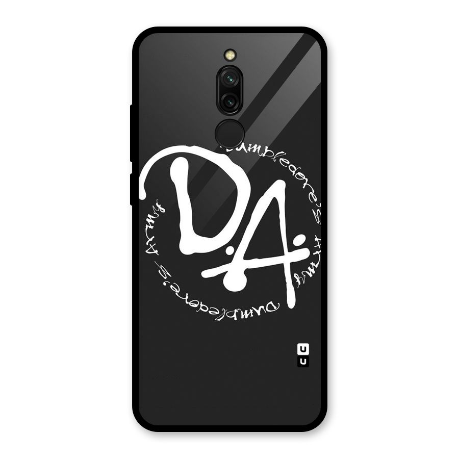 Army Strong Glass Back Case for Redmi 8