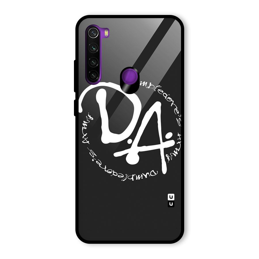 Army Strong Glass Back Case for Redmi Note 8