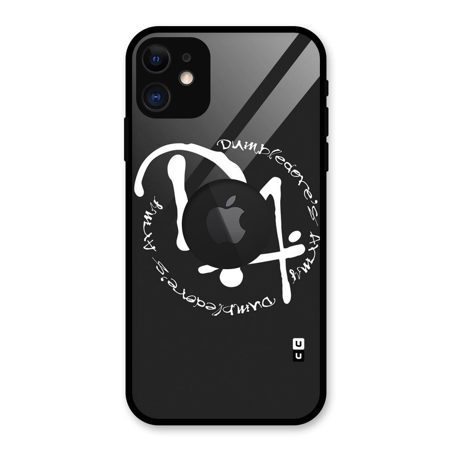 Army Strong Glass Back Case for iPhone 11 Logo Cut