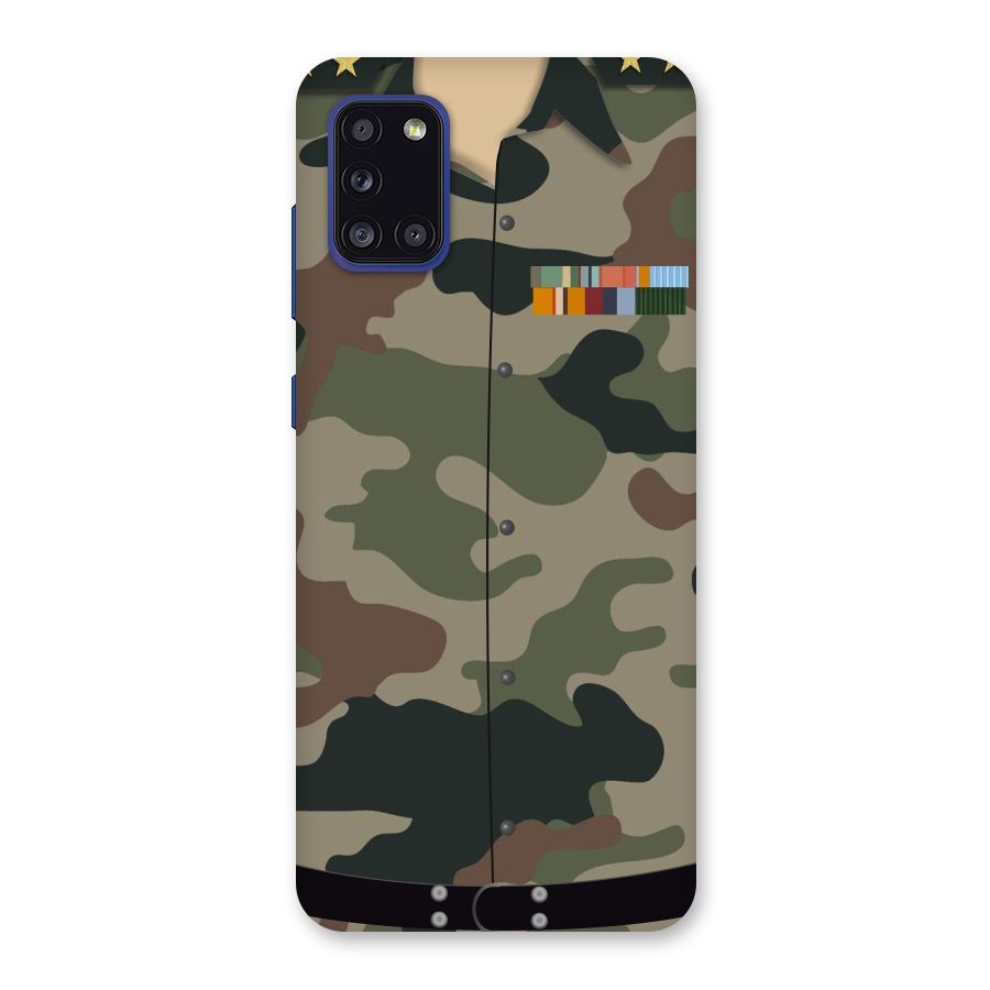 Army Uniform Back Case for Galaxy A31