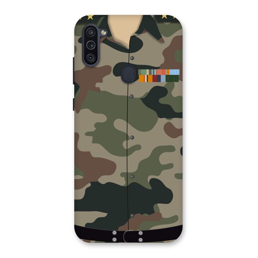 Army Uniform Back Case for Galaxy M11