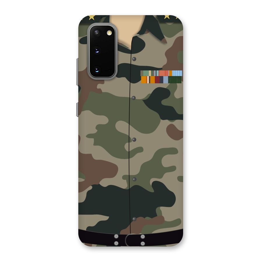 Army Uniform Back Case for Galaxy S20