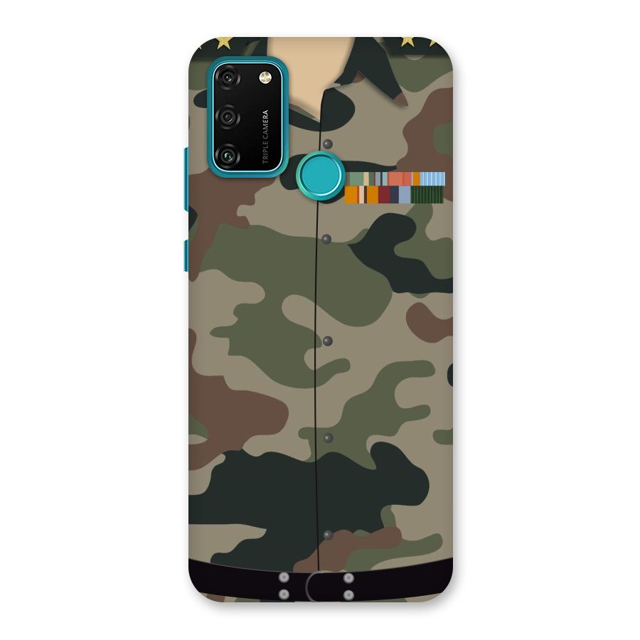 Army Uniform Back Case for Honor 9A