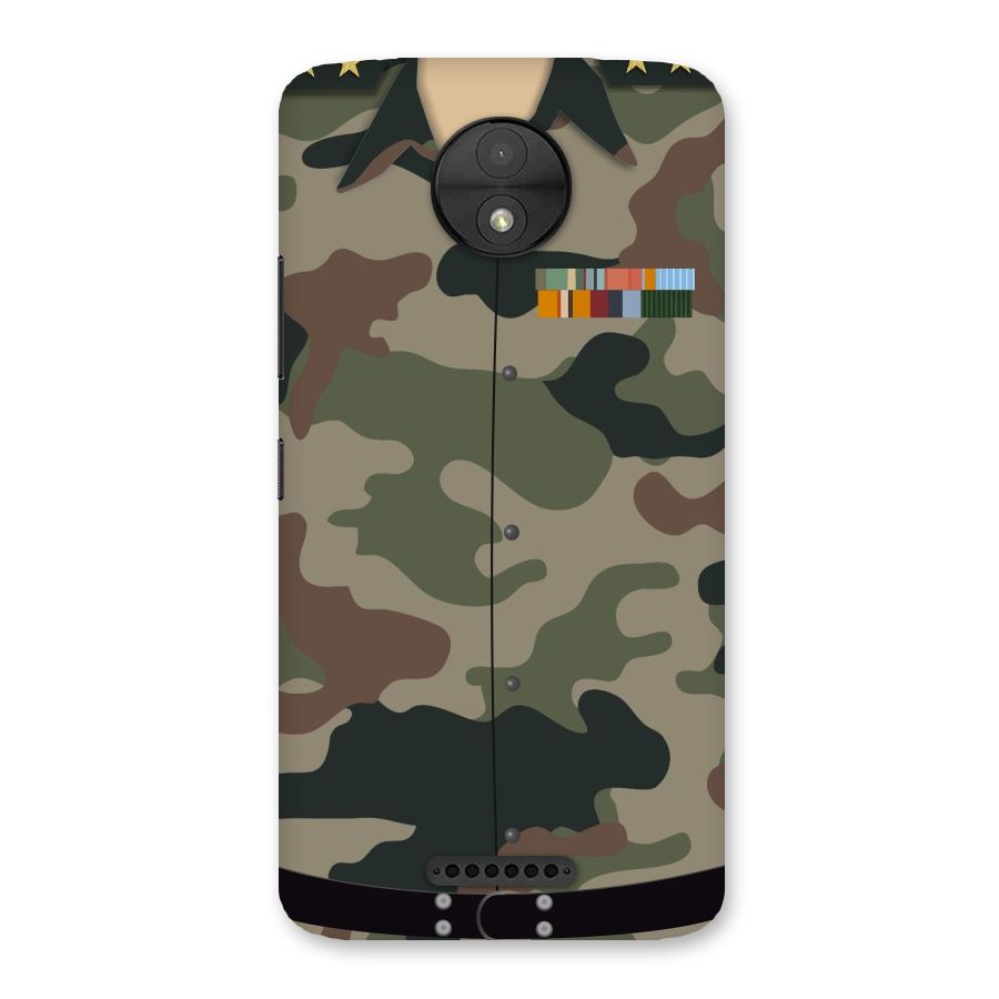 Army Uniform Back Case for Moto C