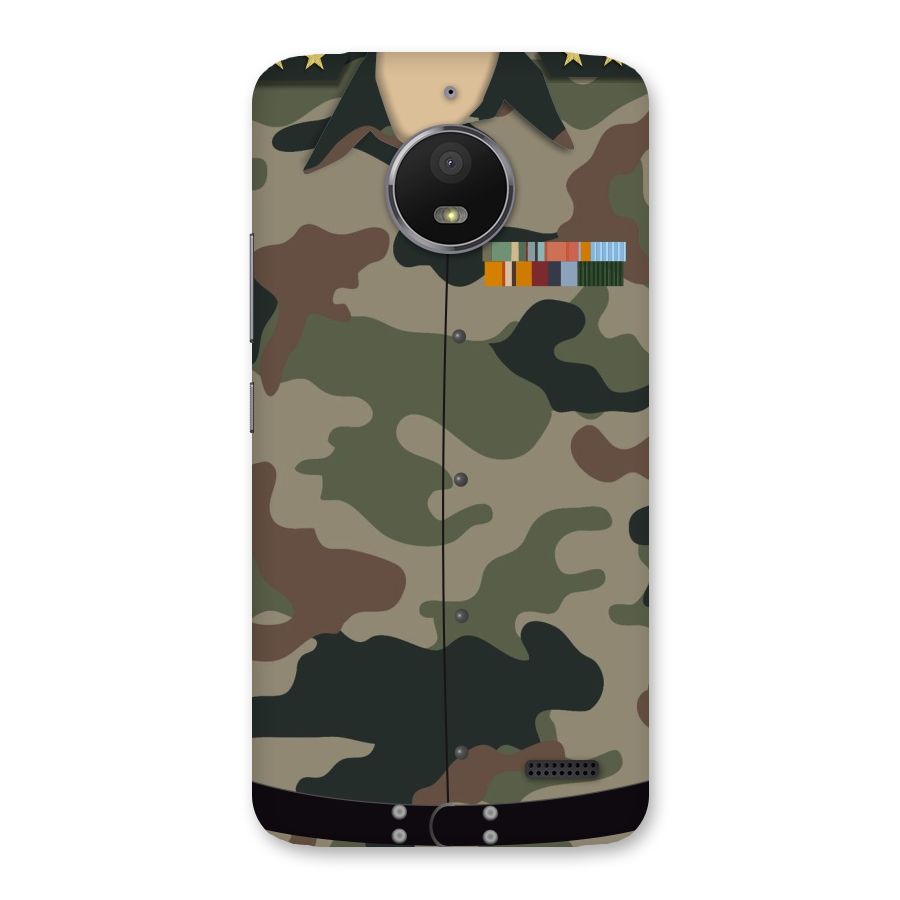 Army Uniform Back Case for Moto E4