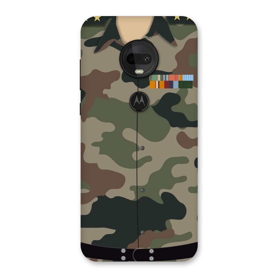 Army Uniform Back Case for Moto G7