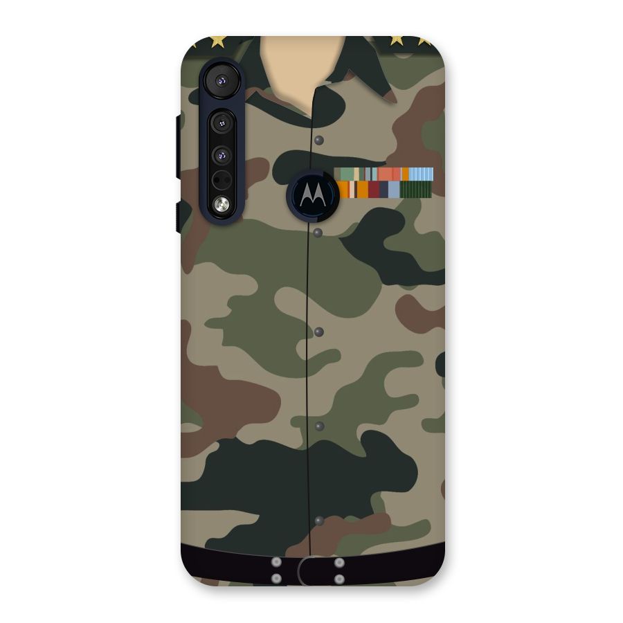 Army Uniform Back Case for Motorola One Macro
