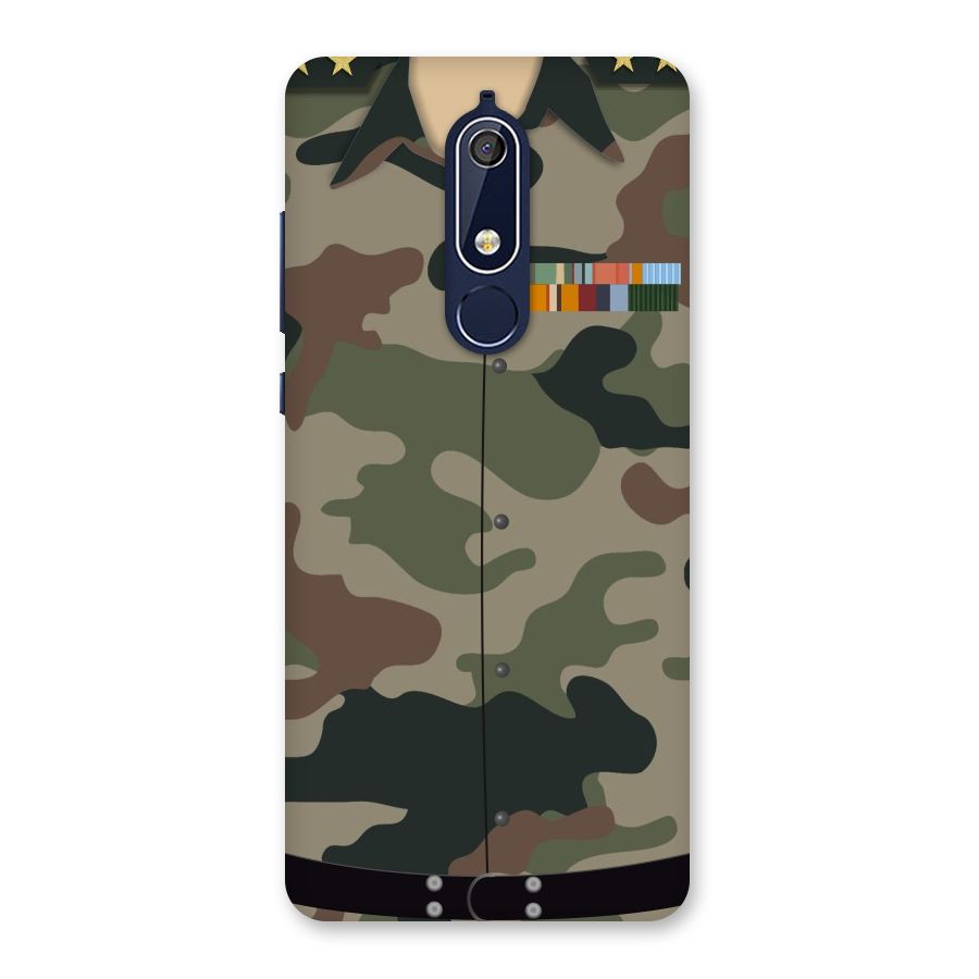 Army Uniform Back Case for Nokia 5.1
