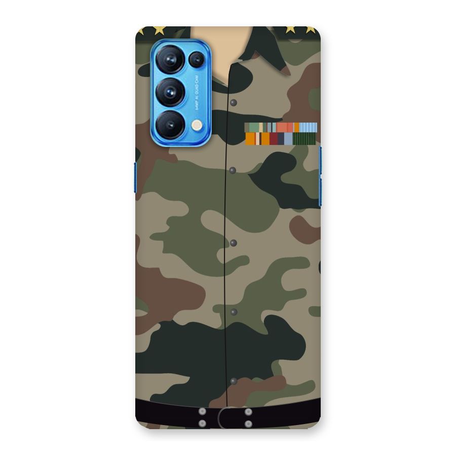 Army Uniform Back Case for Oppo Reno5 Pro 5G