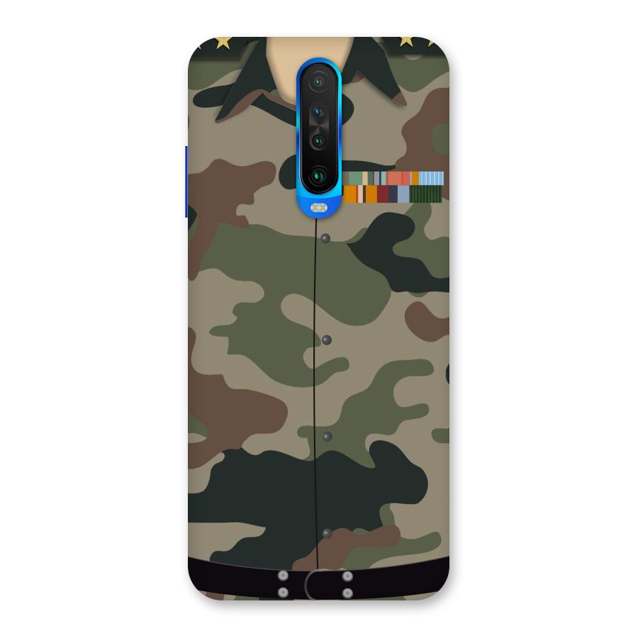 Army Uniform Back Case for Poco X2