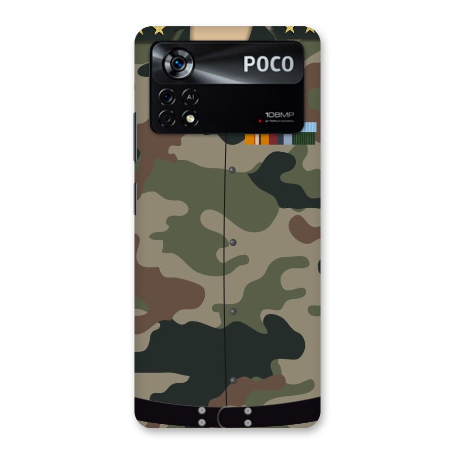 Army Uniform Back Case for Poco X4 Pro 5G