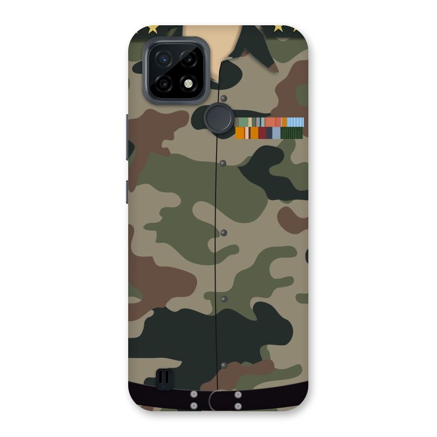 Army Uniform Back Case for Realme C21