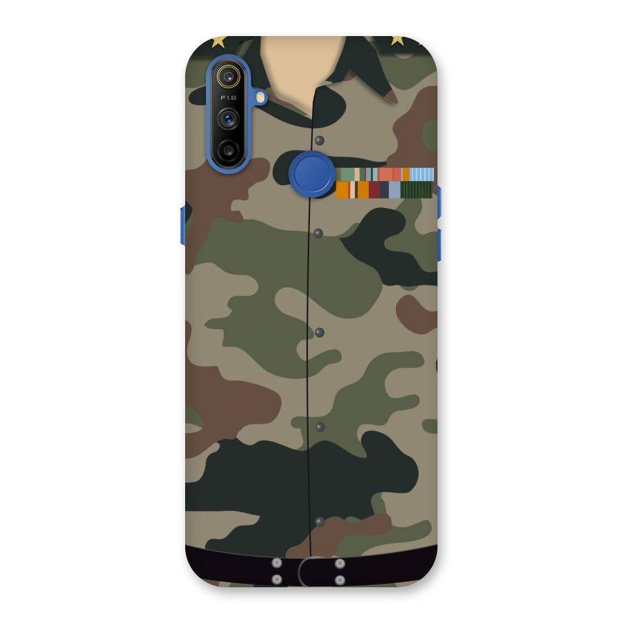 Army Uniform Back Case for Realme Narzo 10A