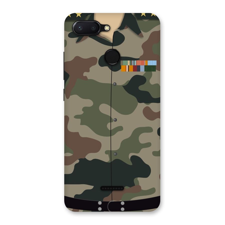 Army Uniform Back Case for Redmi 6