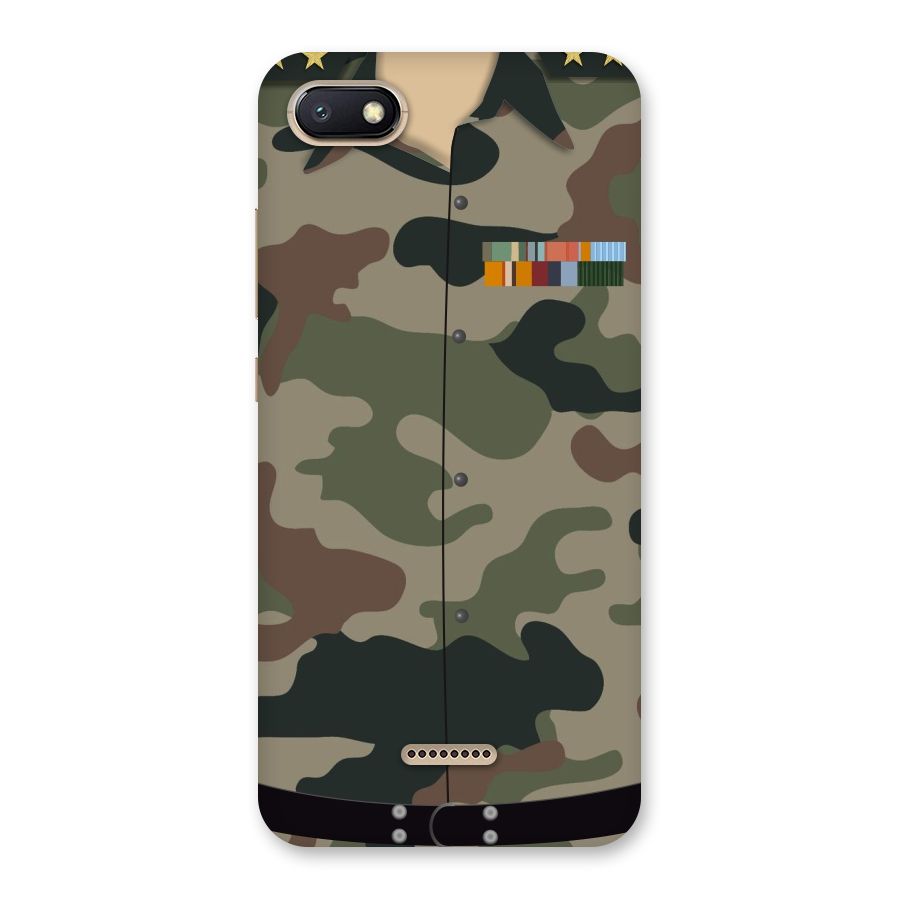 Army Uniform Back Case for Redmi 6A