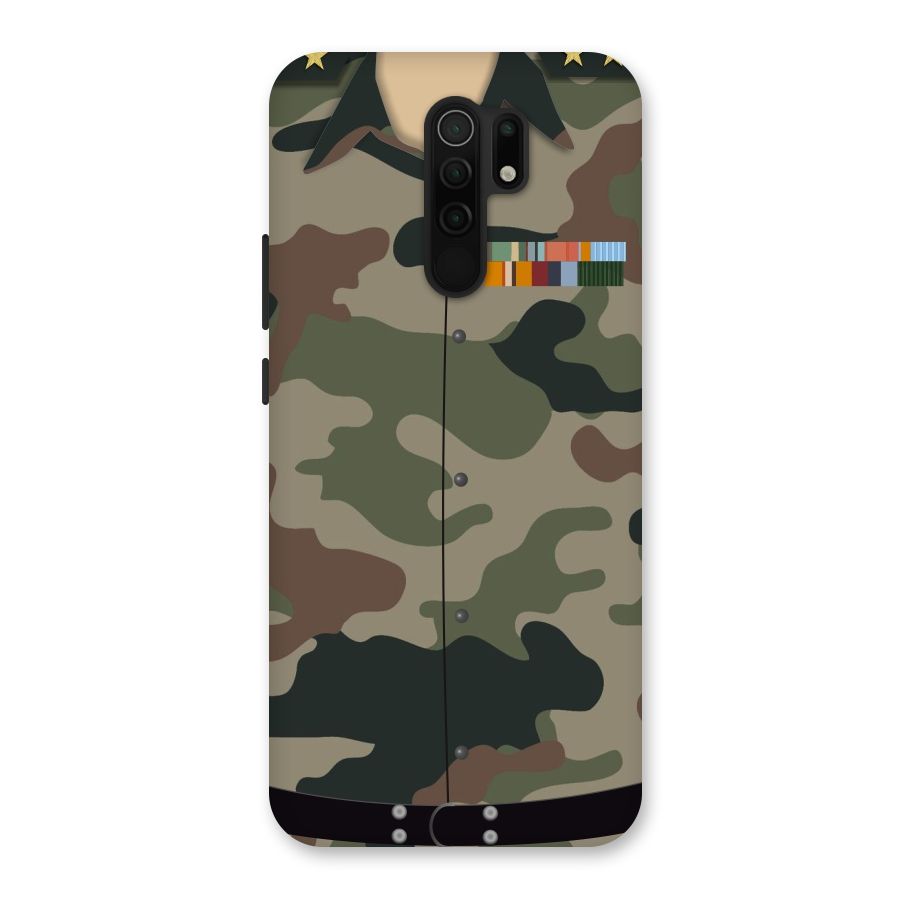Army Uniform Back Case for Redmi 9 Prime