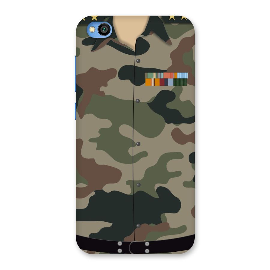 Army Uniform Back Case for Redmi Go