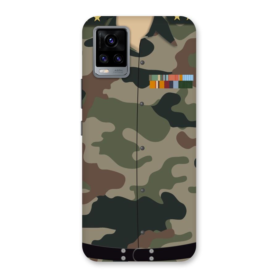 Army Uniform Back Case for Vivo V20