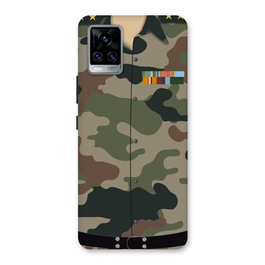 Army Uniform Back Case for Vivo V20 Pro