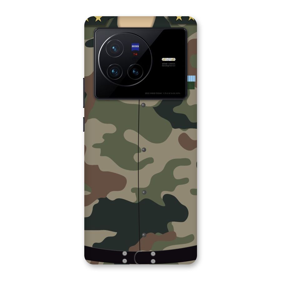 Army Uniform Back Case for Vivo X80