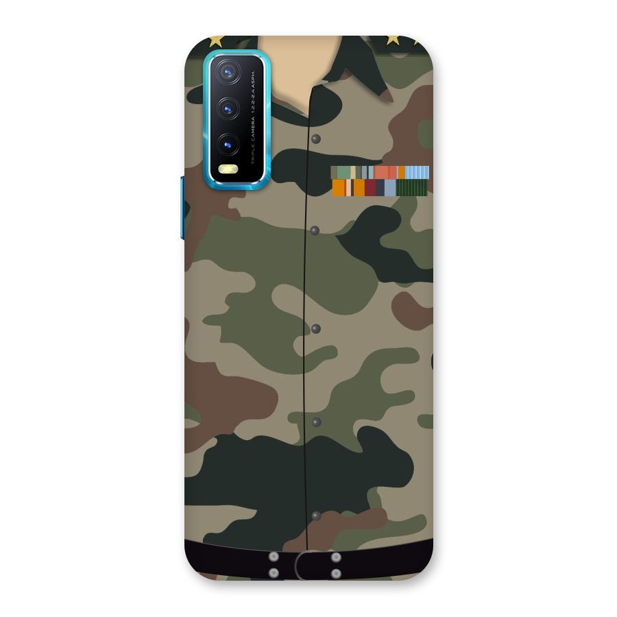 Army Uniform Back Case for Vivo Y20A