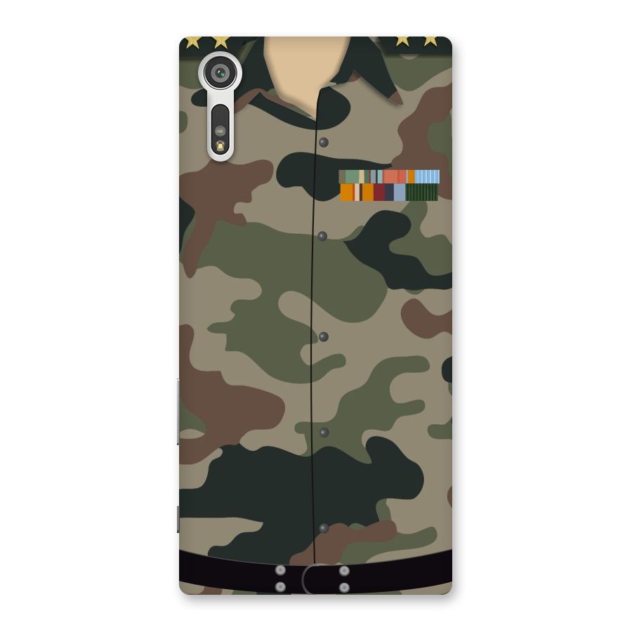 Army Uniform Back Case for Xperia XZ