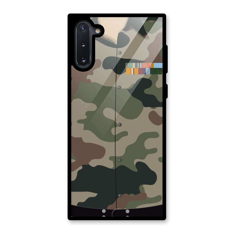 Army Uniform Glass Back Case for Galaxy Note 10