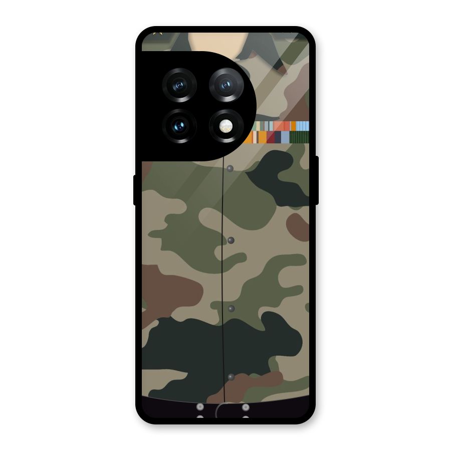 Army Uniform Glass Back Case for OnePlus 11