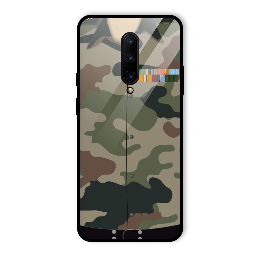 Army Uniform Glass Back Case for OnePlus 7 Pro