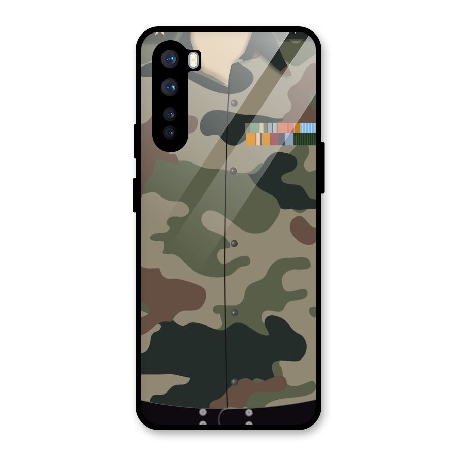 Army Uniform Glass Back Case for OnePlus Nord