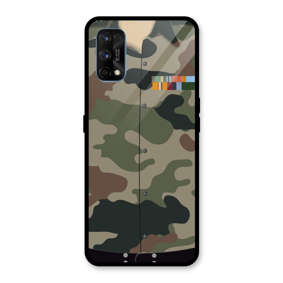 Army Uniform Glass Back Case for Realme 7 Pro