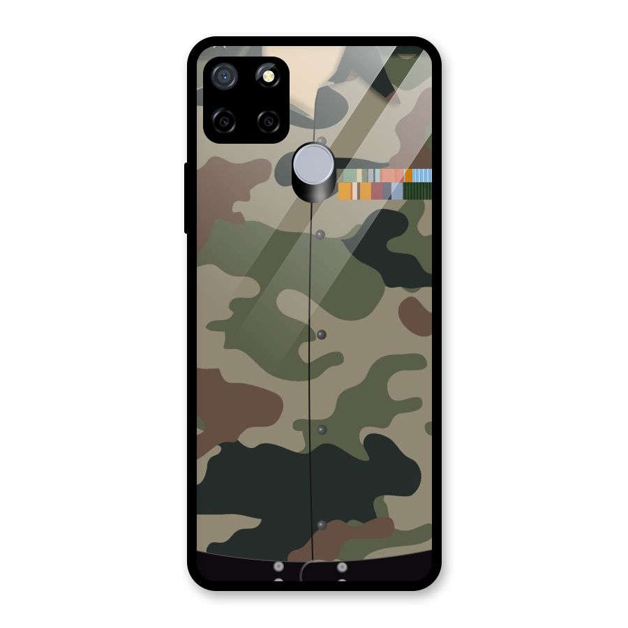 Army Uniform Glass Back Case for Realme C12