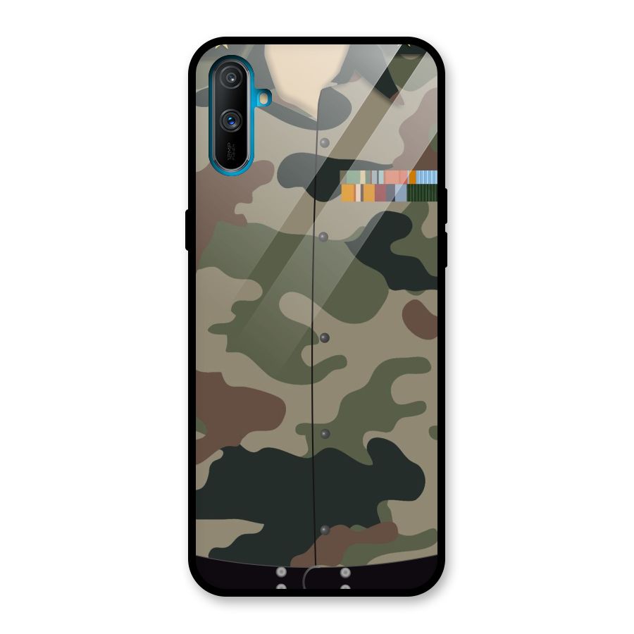 Army Uniform Glass Back Case for Realme C3