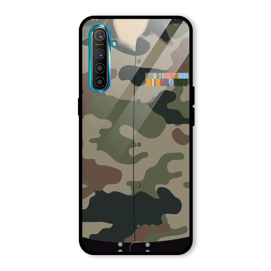 Army Uniform Glass Back Case for Realme X2