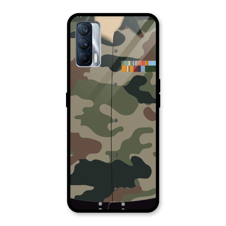 Army Uniform Glass Back Case for Realme X7