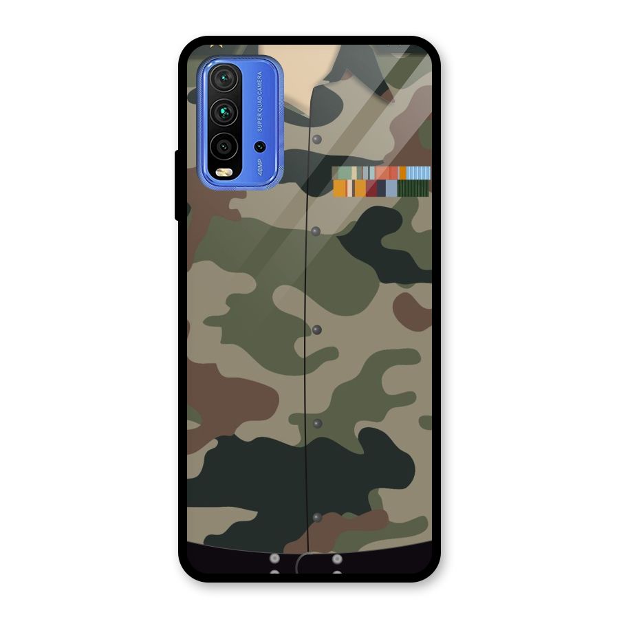Army Uniform Glass Back Case for Redmi 9 Power