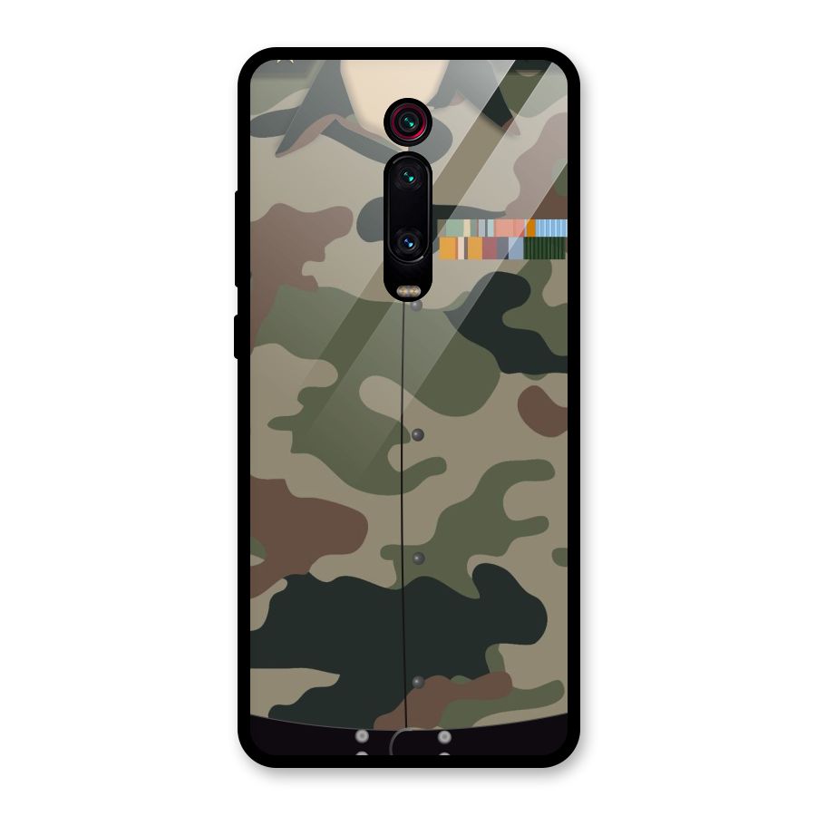 Army Uniform Glass Back Case for Redmi K20