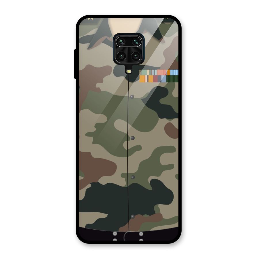 Army Uniform Glass Back Case for Redmi Note 10 Lite