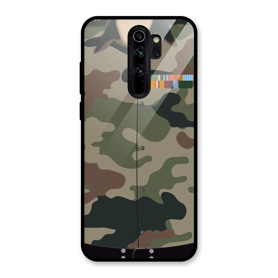 Army Uniform Glass Back Case for Redmi Note 8 Pro