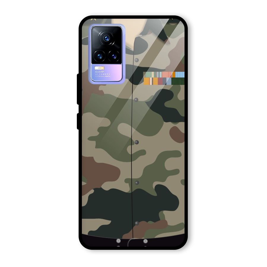 Army Uniform Glass Back Case for Vivo Y73