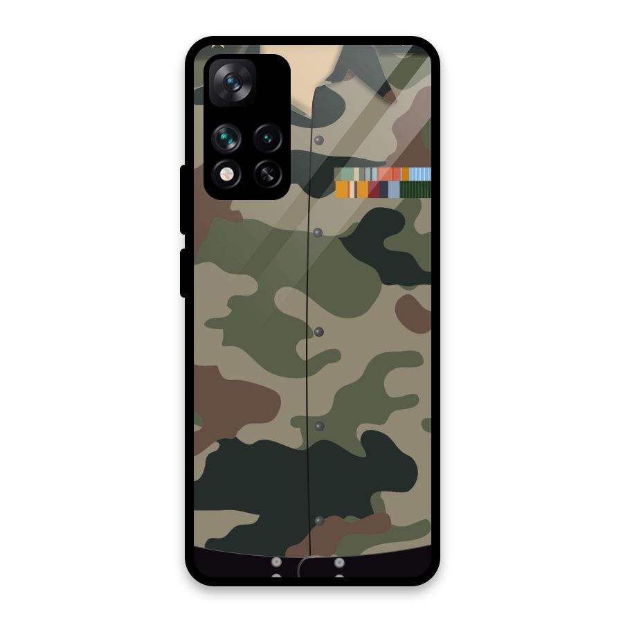 Army Uniform Glass Back Case for Xiaomi 11i HyperCharge 5G