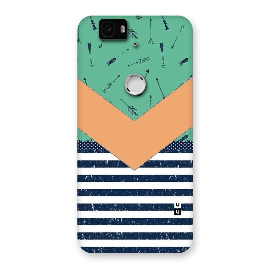 Arrows and Stripes Back Case for Google Nexus-6P