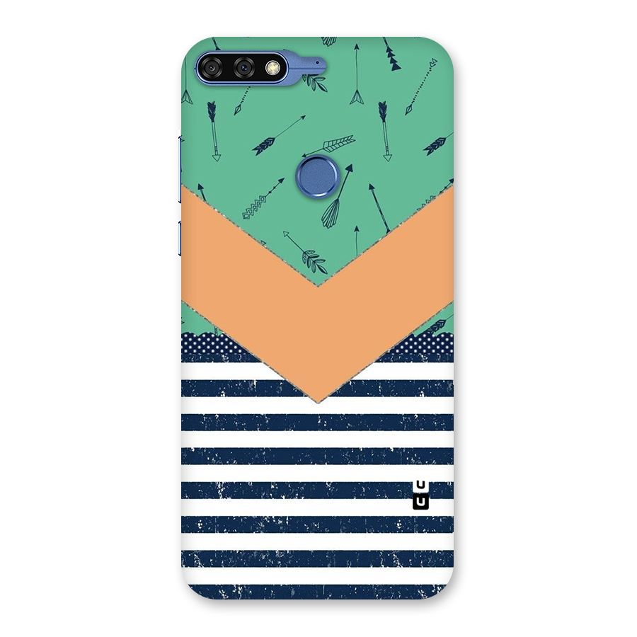 Arrows and Stripes Back Case for Honor 7C