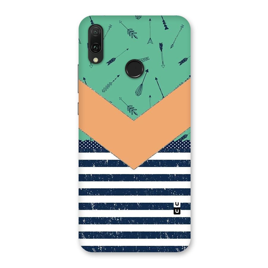 Arrows and Stripes Back Case for Huawei Y9 (2019)